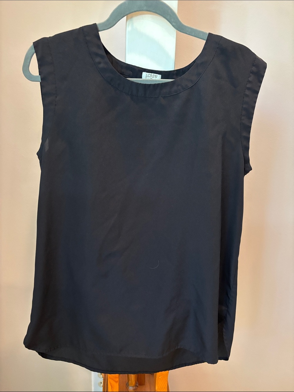 J. Crew Black Sleeveless Shell Top